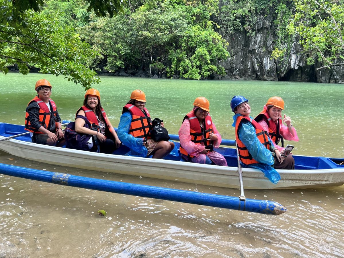 UH Manoa journalism students toured the world renowned Underground River caves, a popular tourist attraction on Palawan.