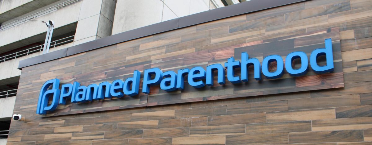 The sign outside Planned Parenthood at 839 S Beretania St.