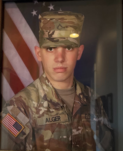A dedicated service member in the U.S. Army, PFC Alger, embodies commitment to every mission.